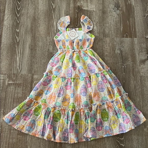 Cheeky Plum NWT Fiona Maxi Dress - Egg Hunt size 6Y - Picture 2 of 4